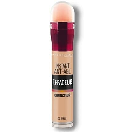 Maybelline New York Instant Anti-Aging Fluid Concealer, 07 Sable