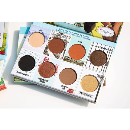 Paleta de farduri theBalm and the Beautiful Episode 2, culori neutre și calde, ambalaj retro