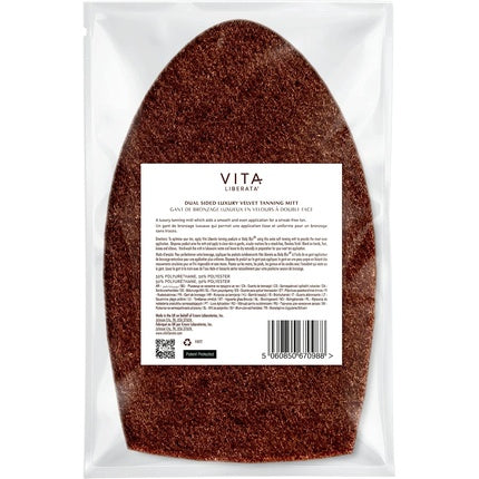 Mănușă autobronzantă, Vita Liberata, catifea, maro