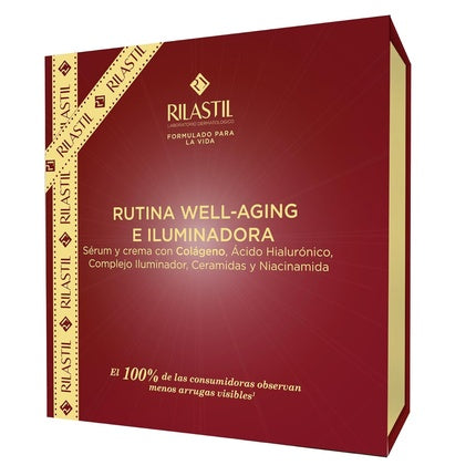 Kit anti-îmbătrânire, Rilastil, serum și cremă, 30ml+40ml