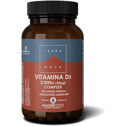 Vitamine, Terranova, D3 2000IU, capsule vegetale
