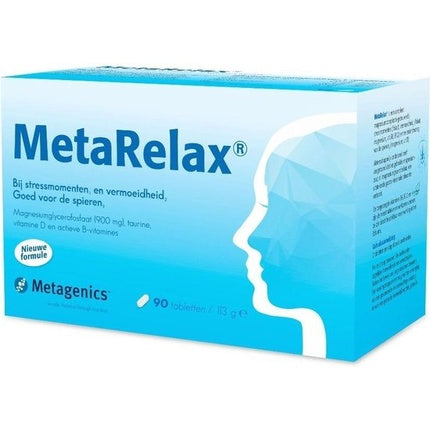 Supliment Alimentar MetaRelax, Metagenics, Magneziu, Vitamina D, B6, B12, Biotină, x90 capsule