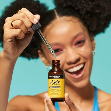 Ulei de păr Aunt Jackie's Elixir Essentials cu Saw Palmetto, 2 oz