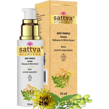 Cremă Față, Sattva Ayurveda, Bakayan și Hamamelis, 50ml