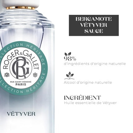 Apă de toaletă, Roger & Gallet, Vétyver, 100 ml