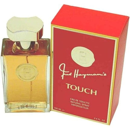 Perfumă Fred Hayman's Touch, Eau de Toilette Spray, 100 ml, Sticlă transparentă cu dop auriu
