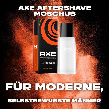 Aftershave, Axe, Musk, 100ml, negru-portocaliu