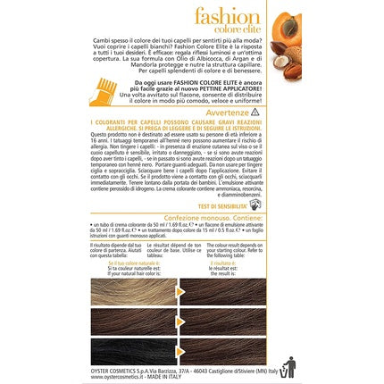 Vopsea de păr, Oyster, Fashion Elite Safari 7.0, cremă, blond deschis
