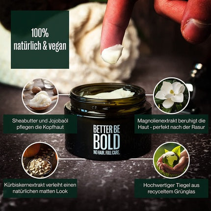 Better Be Bold Nourishing Bald Cream, Cremă de îngrijire pentru scalp cu efect mat, 50ml