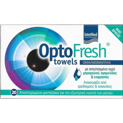 Șervețele OptoFresh, InterMed, soluție pentru lentile de contact, sterilizate, 20 buc