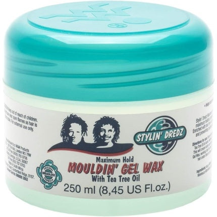 Stylin' Dredz Moulding Gel Wax cu Ulei de Ceai Verde, 250 ml