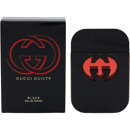 Parfum Gucci Guilty Pour Femme Black, 75 ml, cutie neagră cu logo roșu
