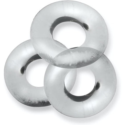 Inele Cockring Oxballs Fat Willy Transparent Set 3 buc