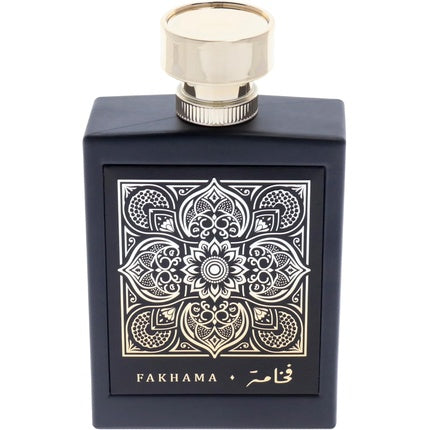 Parfum Asala Fakhama, Eau de Parfum unisex, 3.3 oz, sticlă neagră cu design argintiu
