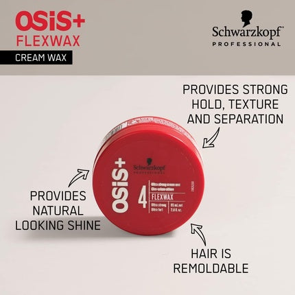 Ceară de păr, Schwarzkopf, OSIS Flexwax, 85ml