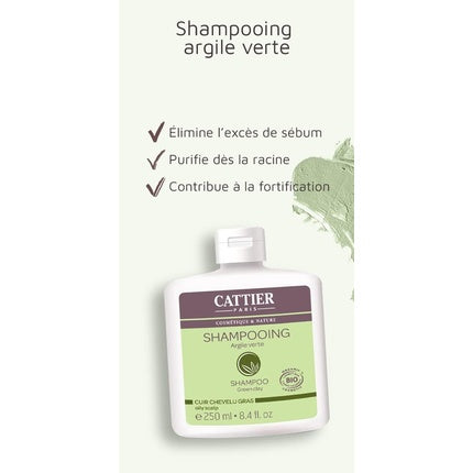 Șampon, Cattier, Argilă Verde, 250 ml