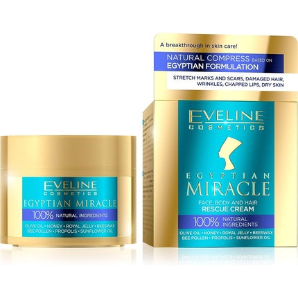 Cremă universală Eveline Cosmetics Egyptian Miracle pentru față, corp și păr, 40 ml