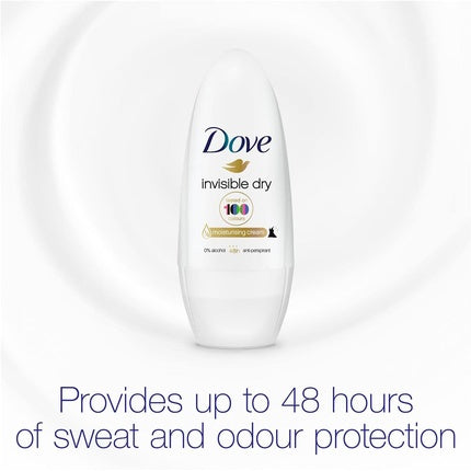 Deodorant roll-on, Dove, Invisible Dry, 50ml, alb