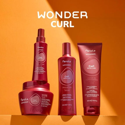 Balsam Fanola Wonder Curl păr ondulat, 300ml, roșu