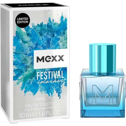 Apă de Toaletă, Mexx, Festival Splashes LE, albastru, 50ml