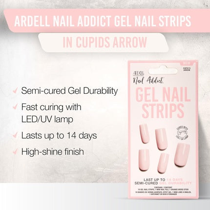Ardell Nail Addict Gel Nail Strips, Cupids Arrow