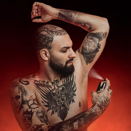 Deodorant Spray, Angry Beards, Twofinger, negru, 150ml