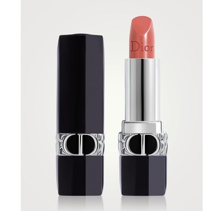 Balsam de buze Dior Rouge Dior, nuanță coraliu, capac negru mat