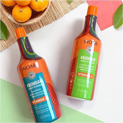 Set Îngrijire Păr, Inoar, Bombar Vitamina C, 1000ml
