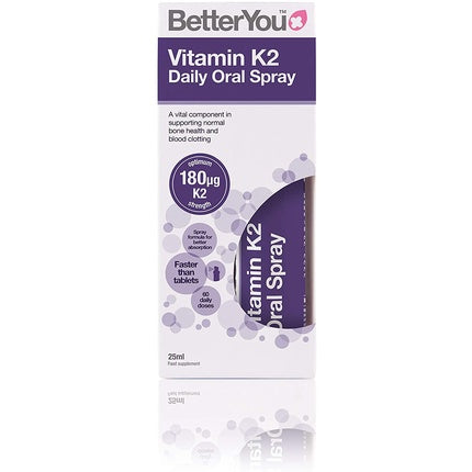 Spray oral vitamină K2, BetterYou, 25 ml, mov