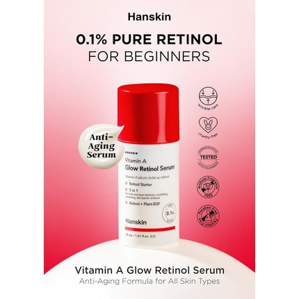 Serum facial cu Vitamina A și Retinol, Hanskin, 0.1%, 30 ml