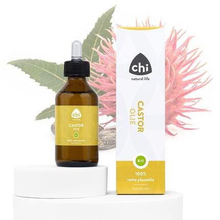 Ulei de Ricin Organic Chi, 100% bio, sticlă cu gotator