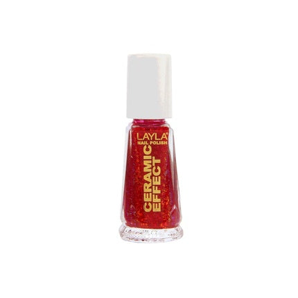 Lac pentru unghii Layla Ceramic Effect, Roșu, 30 ml