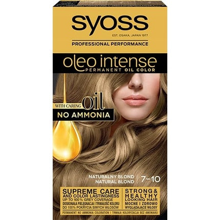Vopsea de păr, Syoss, Oleo Intense, blond natural