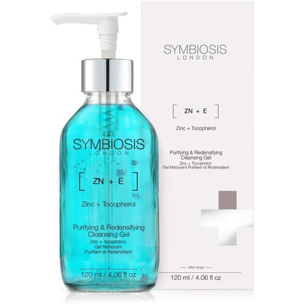 Gel Curățare Facială Symbiosis London cu Zinc și Tocofenol, 120ml