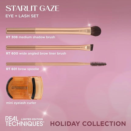 Set Machiaj Ochi, Real Techniques, Starlit Gaze, auriu