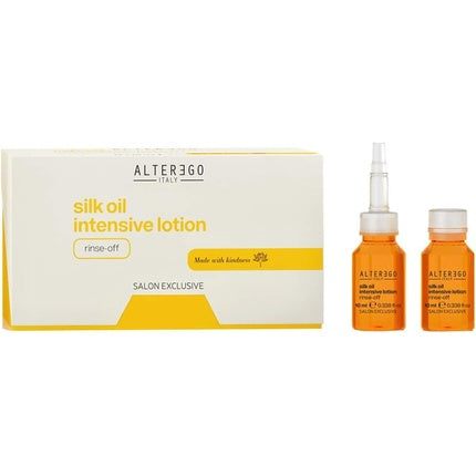 Ser de păr Alter Ego Silk Oil Intensive Illuminating și Anti-Frizz, 10ml x 12 fiole