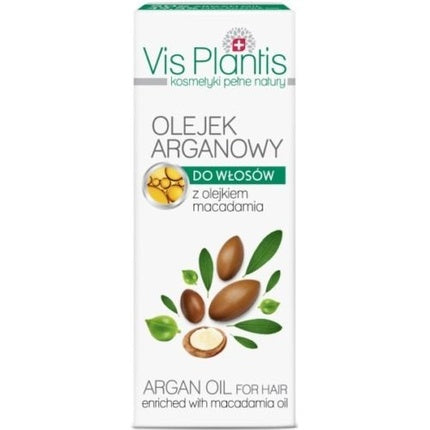 Ulei de păr, Vis Plantis, Argan și Macadamia, fără parabeni, 30ml