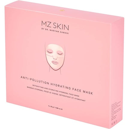 Masca fata, MZ Skin, anti-poluare, hidratanta, roz