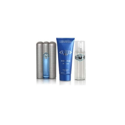 Set parfum bărbați, Eco Fine Cuba Prestige Platinum, albastru/argintiu