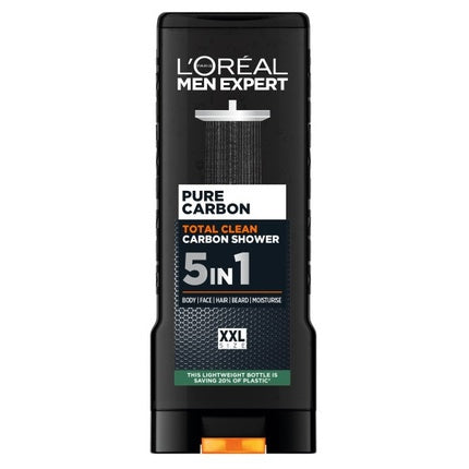 Gel de duș L'Oréal Men Expert Pure Carbon, 5 în 1, 400 ml