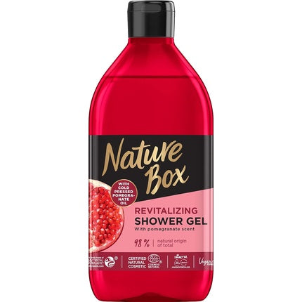 Gel de duș revitalizant, Nature Box, Piggy, 385 ml