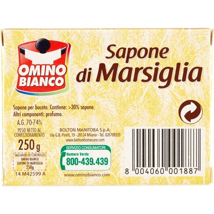 Săpun Solid, Omino Bianco, Cuore di Marsiglia, galben