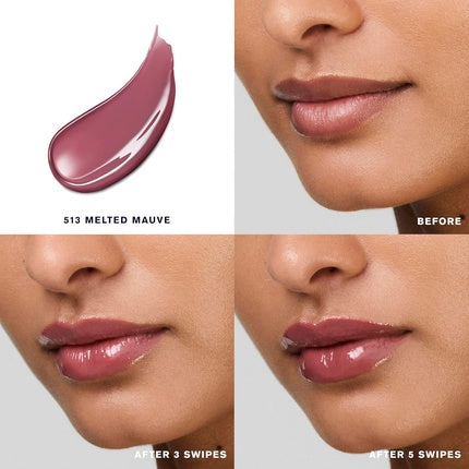 Glos buze Estée Lauder Pure Color Melt-On, 513 Melted Mauve, culoare roz pal, finisaj lucios