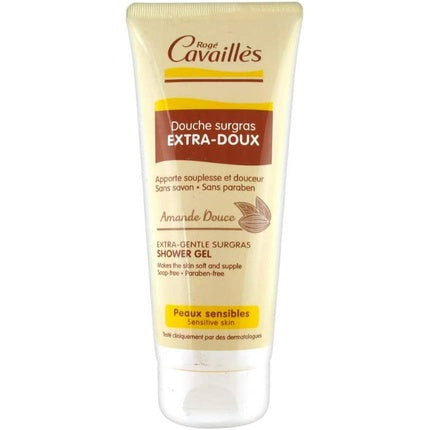 Gel de Duș Rogé Cavaillès Douche Surgras Extra-Doux, Amande Doace, 200ml