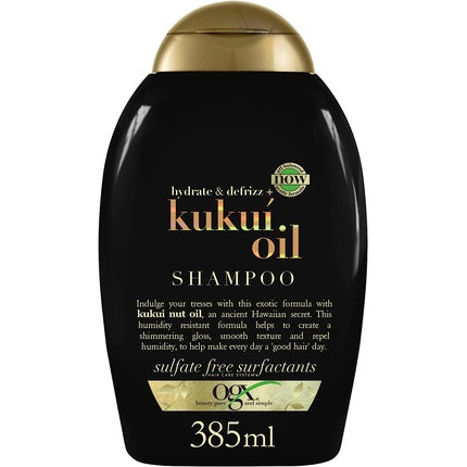 Șampon, OGX, Hydrate & Defrizz Kukui Oil, 385ml