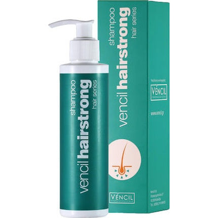 Șampon Anti-Cădere Vencil Hairstrong, 200 ml, ambalaj cu pompă, design verde
