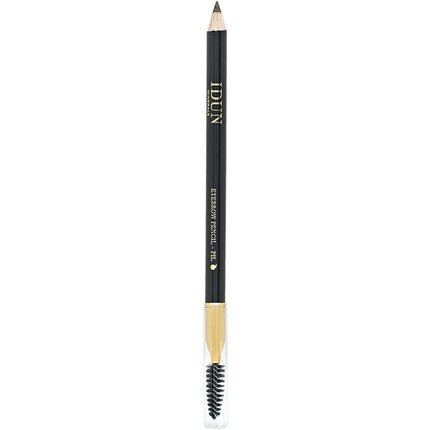 Creion pentru sprâncene Idun Minerals, model 203 Pil, culoare maro închis