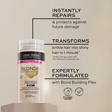 Tratament pre-samponare, John Frieda, Blonde+ Repair, 100ml