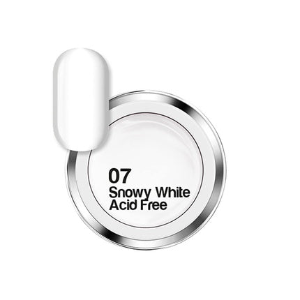Gel de construcție colorat Mollon Pro 07 Snowy White, Acid Free, 50ml