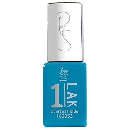 Gel Polish Peggy Sage One-Lak Overseas Blue 1-Step Gel, albastru deschis, 5ml